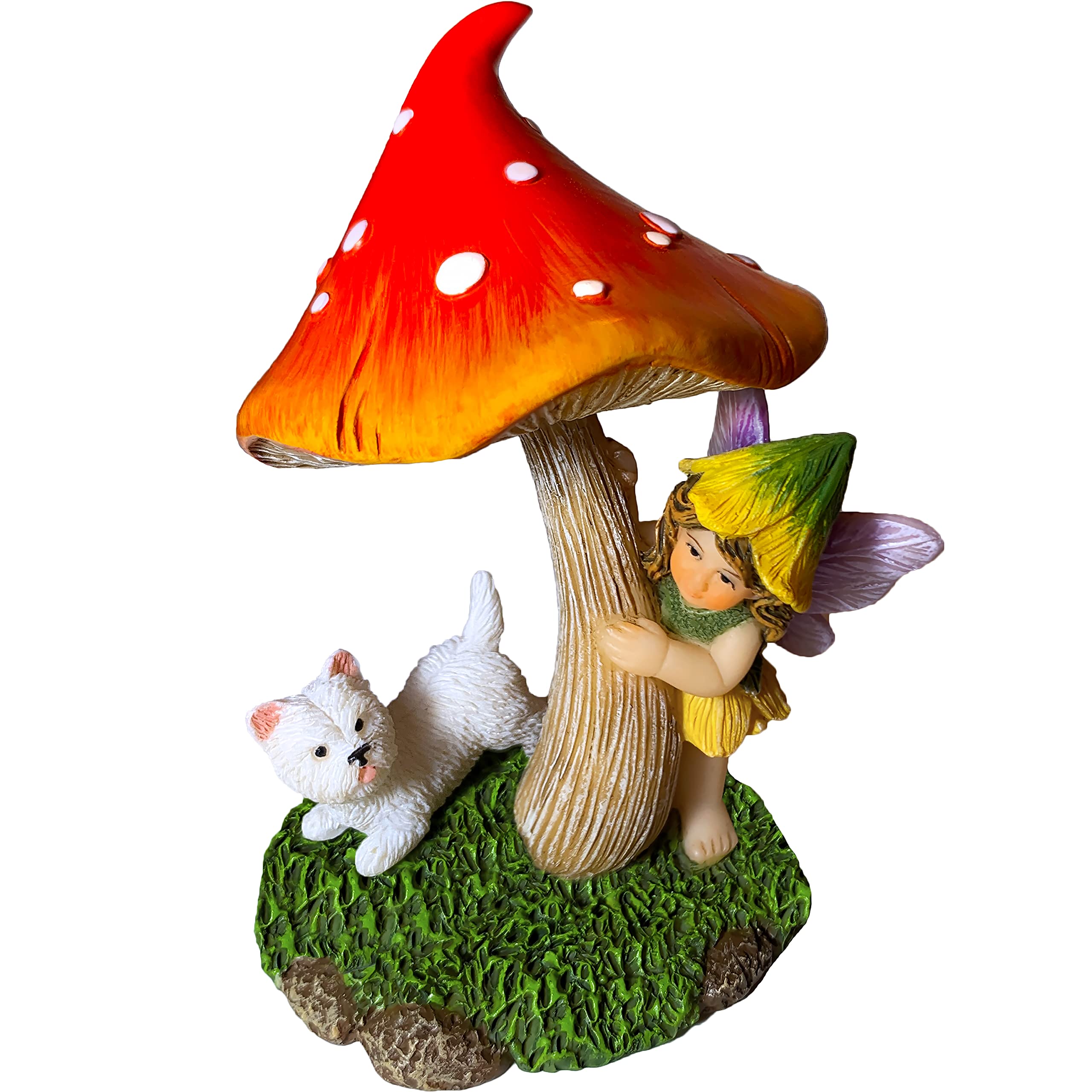 Mood Lab Fairy Garden - Miniature Figurines & Accessories - Hide and Seek Statue Kit - Outdoor House Decoration