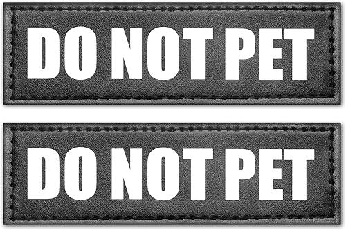 WINSEE Parches para perros de servicio, parche para arnés para perro de servicio (paquete de 2, S)