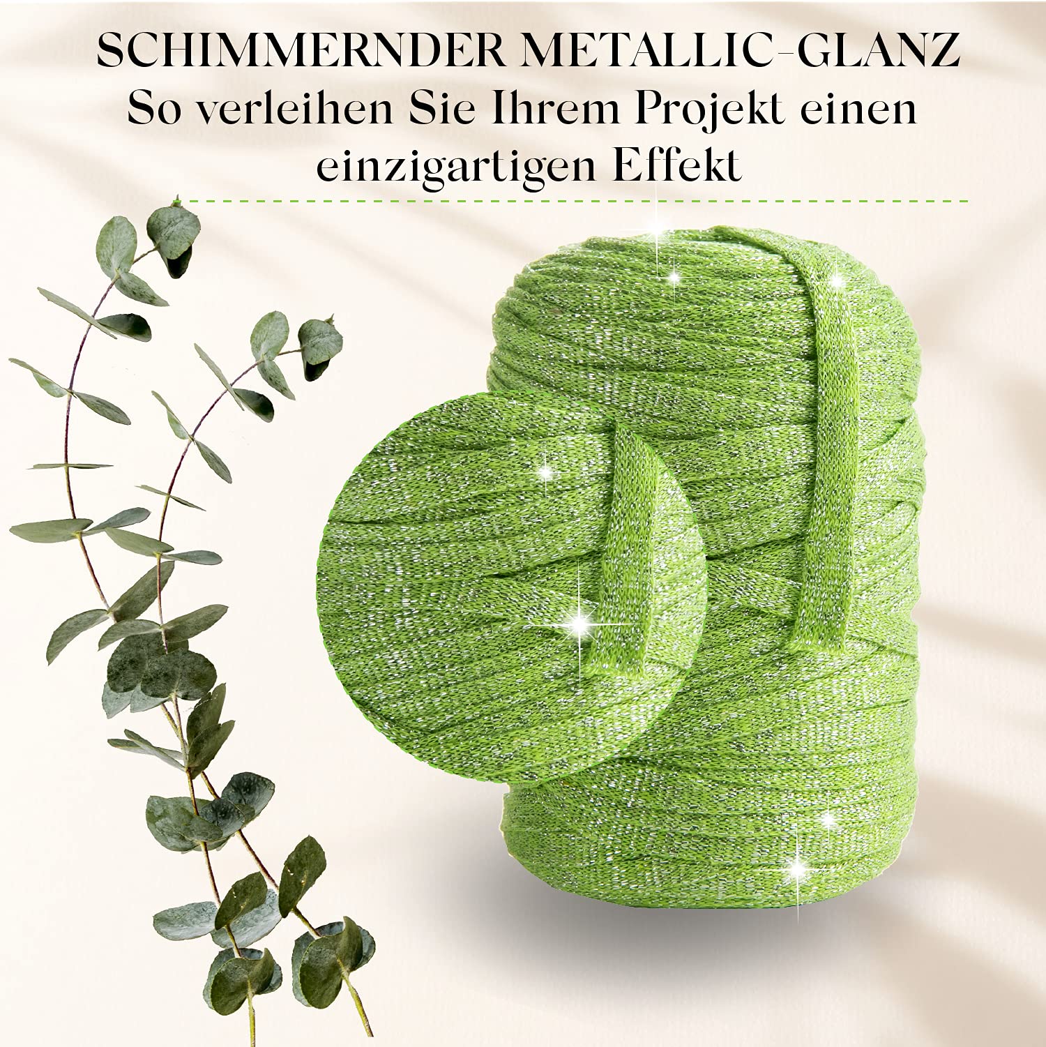 MeriWoolArt Fil Textile Métallique - 125m 10mm Cordon Macramé Métallique - Fil Macramé Brillant Lurex, Tenture Murale DIY, Attrapeur de Rêve, Décoration Mariage Boho, Ruban Coton MeriWoolArt Fil Textile Métallique - 125m 10mm Cordon Macramé Métallique - Fil Macramé Brillant Lurex, Tenture Murale DIY, Attrapeur de Rêve, Décoration Mariage Boho, Ruban Coton