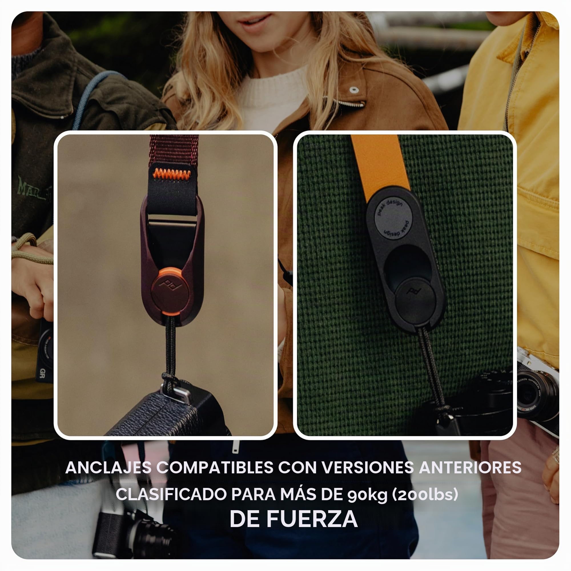 Peak Design Correa de muñeca de cuero para cámara, liberación rápida, capacidad de 200 libras, para cámaras réflex digitales, compactas y de apuntar y disparar