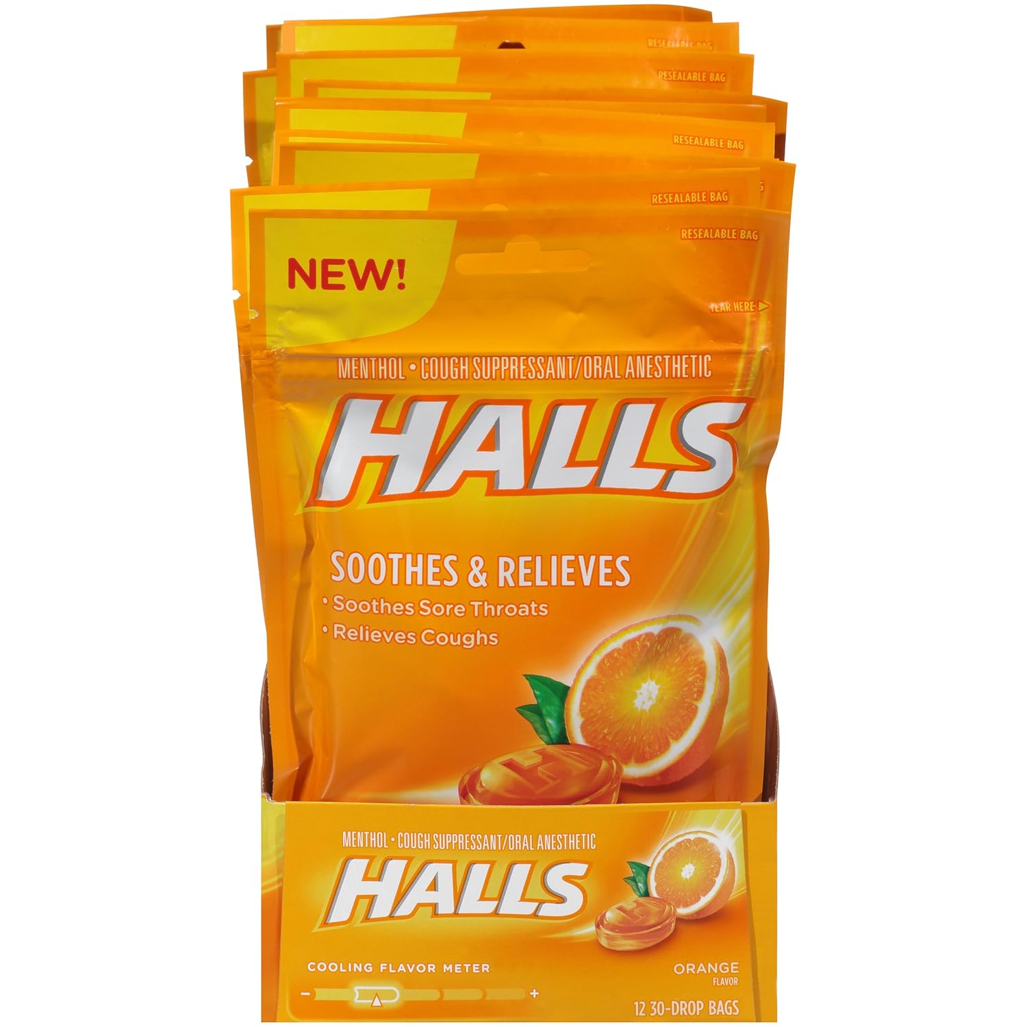 Halls Extra Strength Intense Cool Cough Drops Salud y Hogar