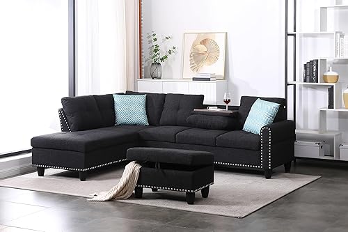 PVWIIK Modular Sectional Sofa Set, Modern L Shaped Sectional Sofa