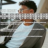 BANGTEUO Men's Platform Wingtip Oxfords - Comfortable Lug Sole Brogues with 1.6" Thick Platform for Dress Office Work