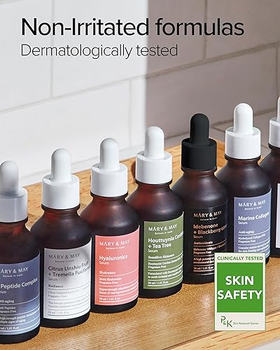 Miniatura 110 de Mary&May Suero de niacinamida Duo Twin Pack (1.0 fl oz x2+Crema para los ojos 0.42 oz) Complejo de 6 péptidos,Centella Asiática,Fruta cítrica Unshiu