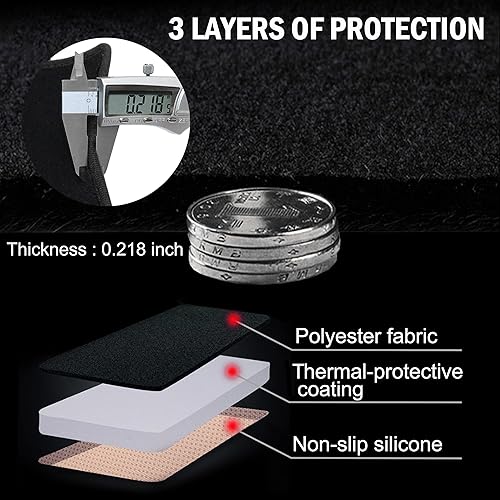 Miniatura 5 de SENSHINE Cubierta de tablero para Honda CR-V CRV Accesorios 2023 2024, cubierta de consola central, protector de alfombra, protector solar, ajuste