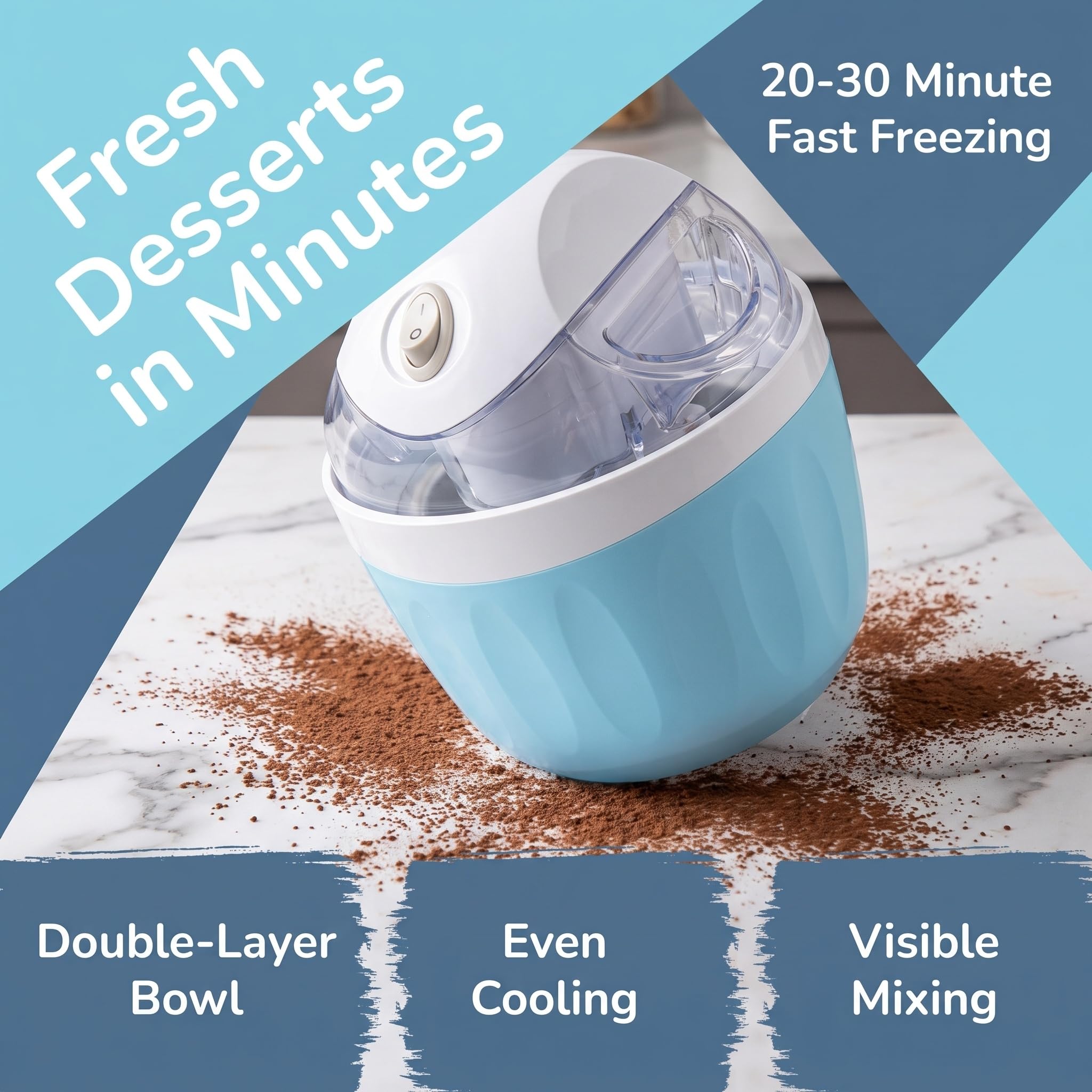 Mini Heladera Doméstica, Máquina Automática Para Hacer Helados Individuales, Yogur Helado Y Sorbete, Máquina Para Postres Con Solo Pulsar Un Botón, Máquinas Eléctricas Compactas Para Familias.