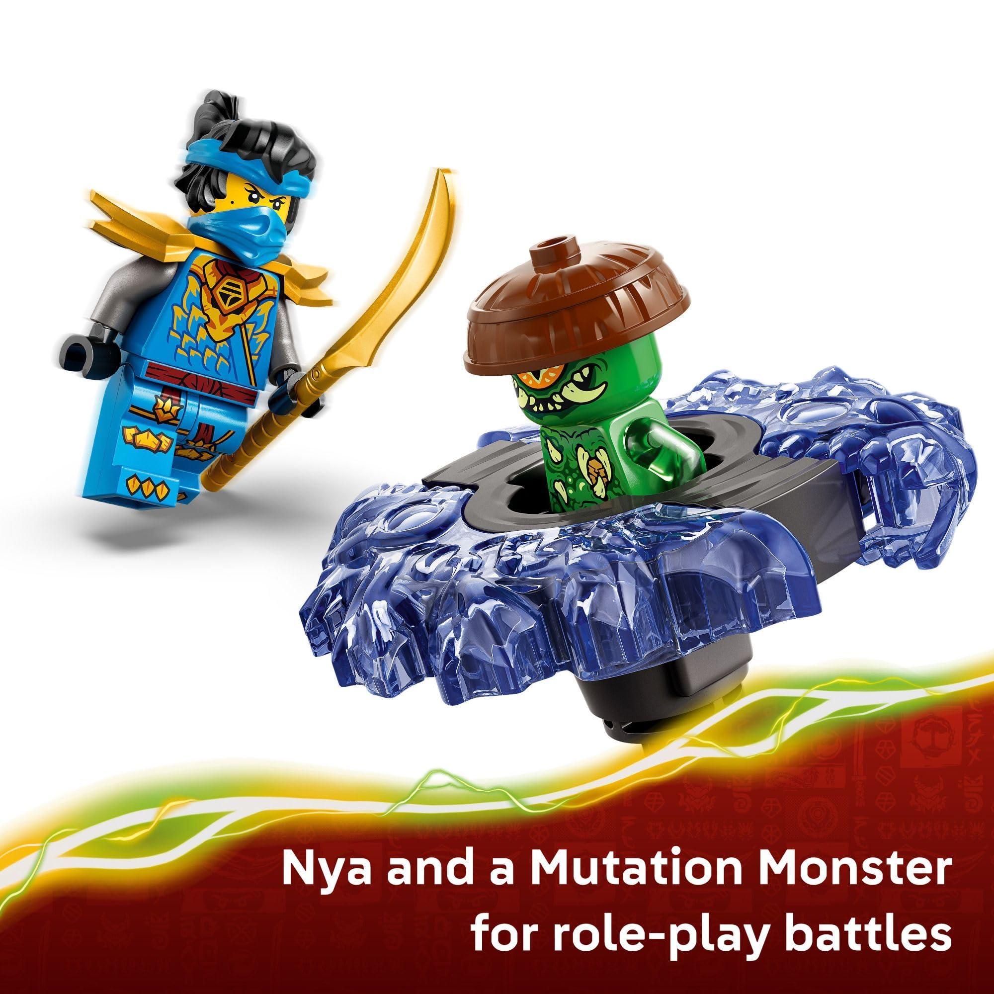 LEGO NINJAGO Nya vs. Girador de Monstro Mutante; Brinquedo 71849