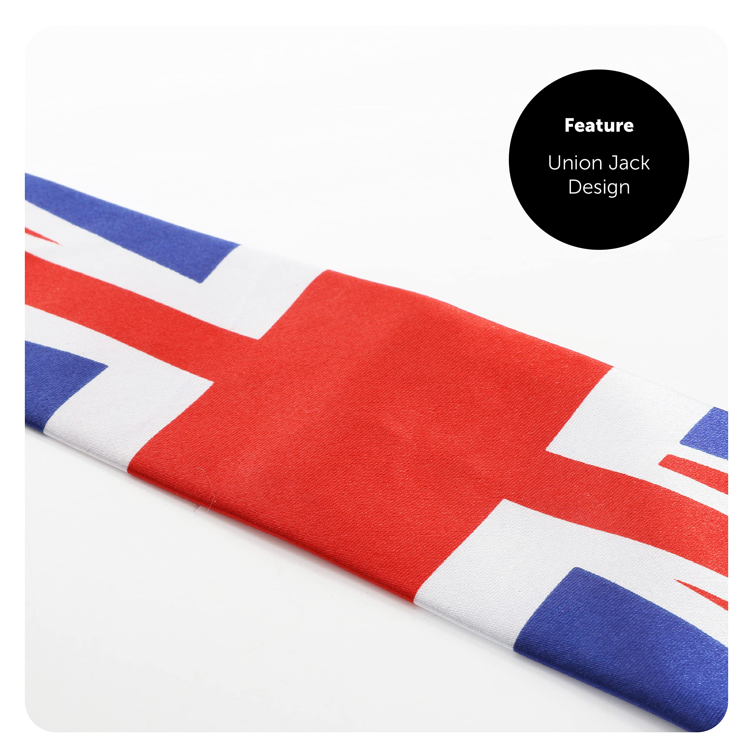I LOVE FANCY DRESS Union Jack Krawatte – British Union Jack Flagge Krawatte – Königskrönung Krawatte, VE Day, Queen's Jubilee, British Events