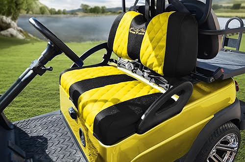 Miniatura 10 de Fundas de asiento de carrito de golf para Club Car Precedent, DS y Yama Golf Carts OEM asientos delanteros ordinarios, tela de malla de poliéster