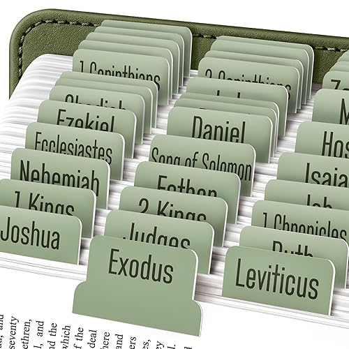 EssexWares - Green Sage Bible Tabs for Old and New