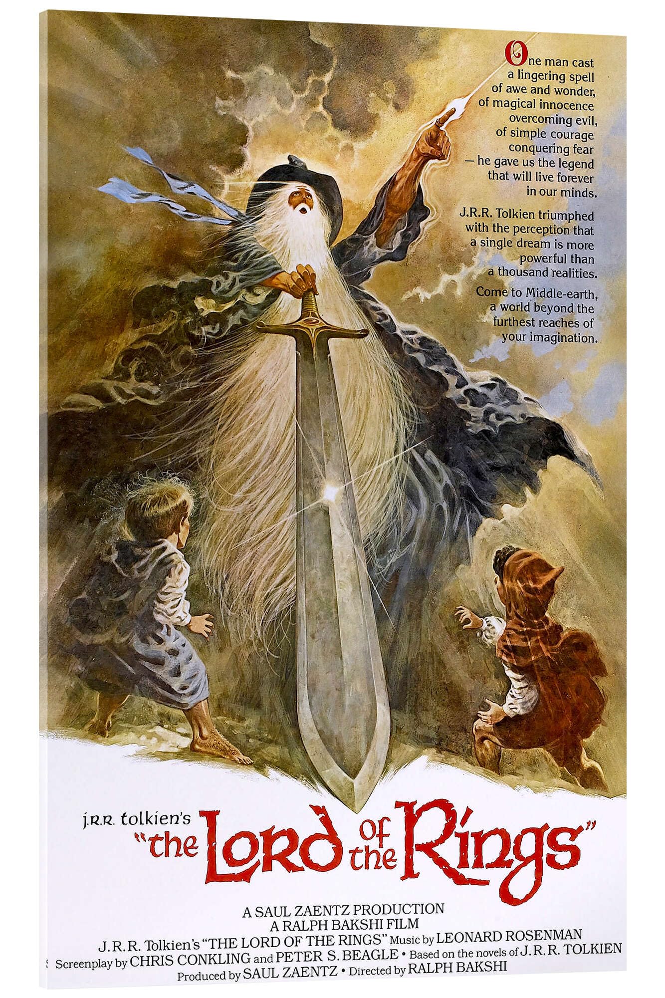 Posterlounge Der Herr der Ringe (englisch) Acrylglasbild | 40 x 60 cm Wandbilder Wanddeko