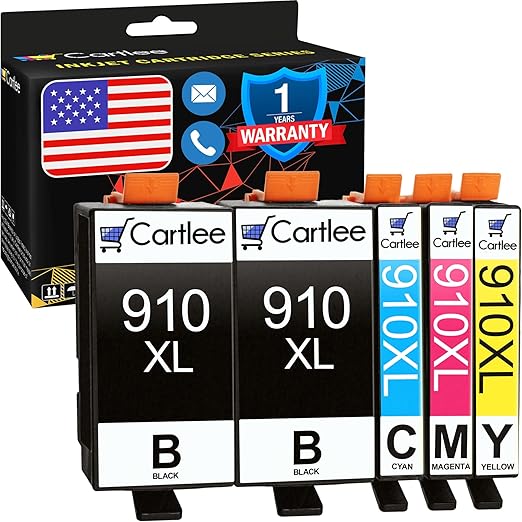 Cartlee Compatible Ink Cartridges Replacement for HP 910 XL