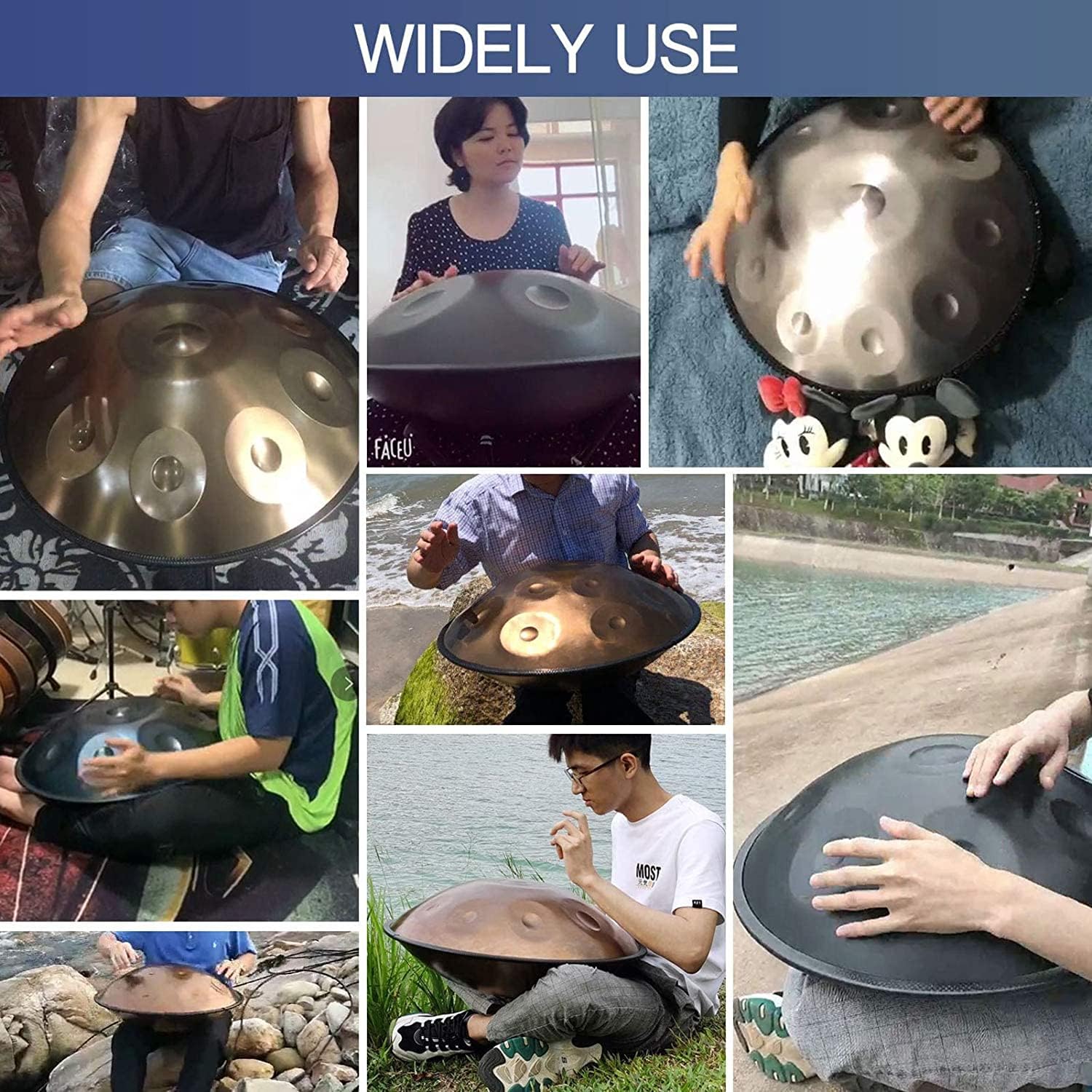 Amazon.co.jp: タングドラム ハンドパン 楽器 10 ノート ハンド