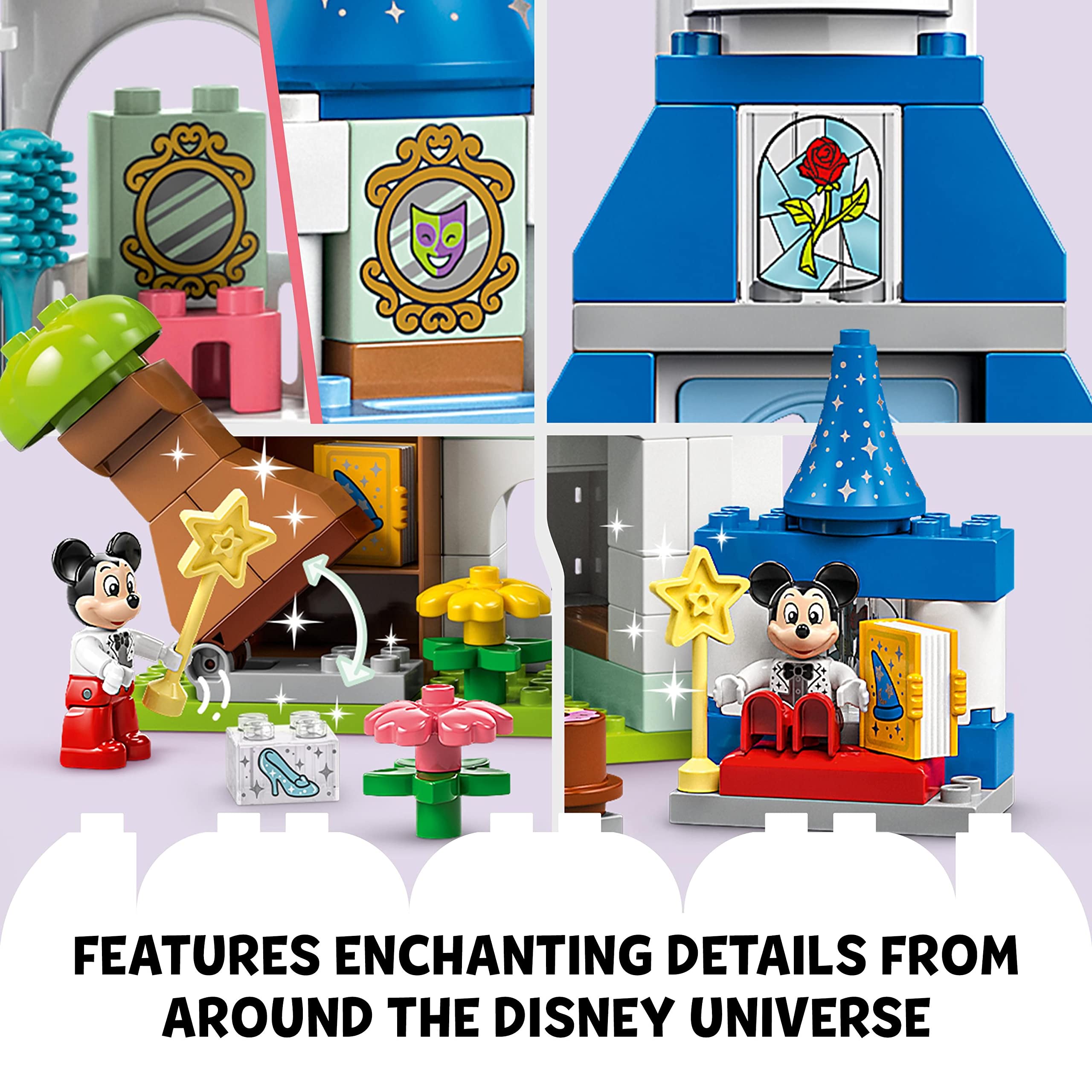 LEGO DUPLO Disney 3 in 1 Magic Castle 10998 Building Set for Family ...