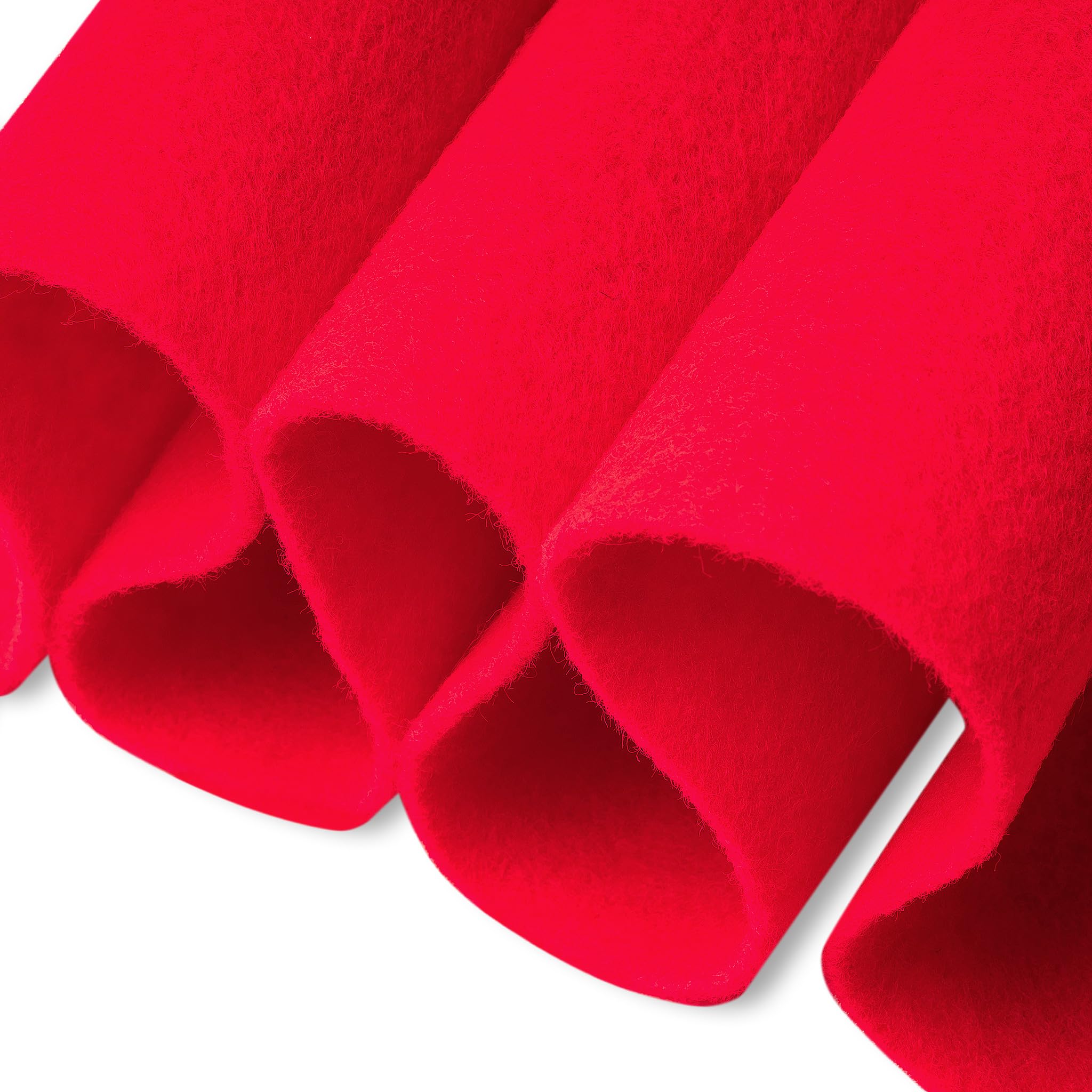 FabricLA Red Felt Fabric – 36" Wide x 12 Feet – Durable Craft Felt by The Yard for DIY, Sewing, Banners, Costumes & Decorations