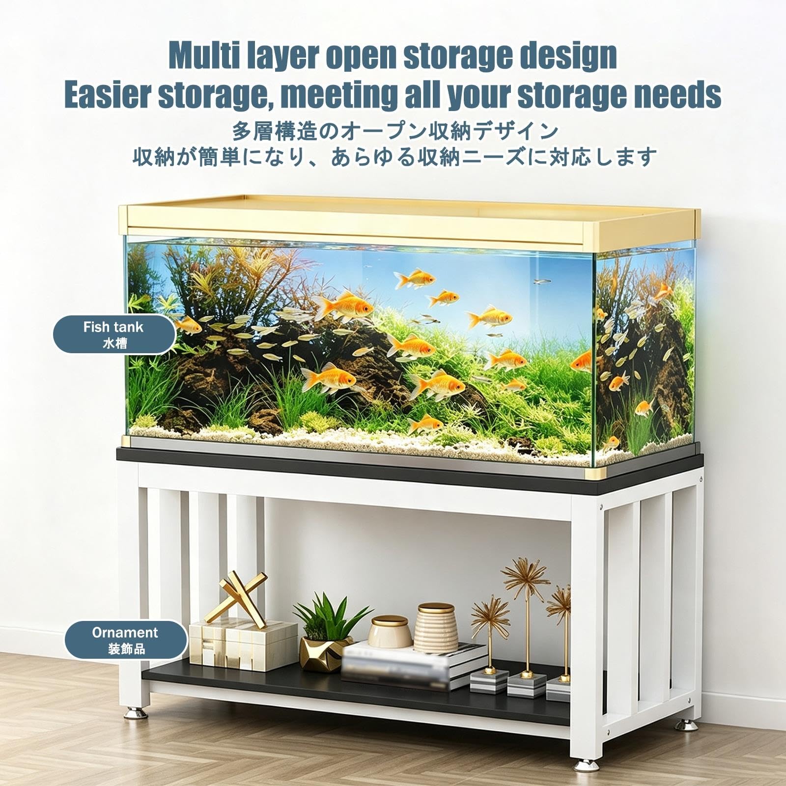 Mobile per Acquario, Supporto Acquario, Elevata Capacità Portante
