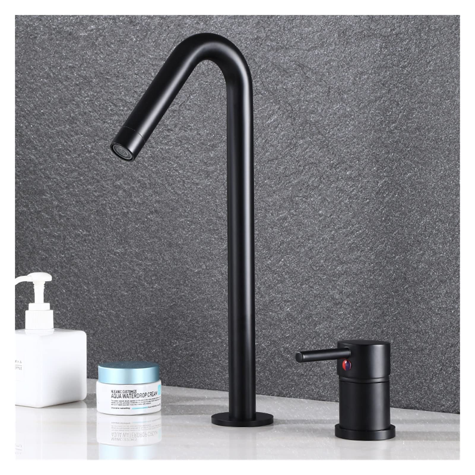Sxithgkdw Black Brushed Golden Basin Faucet 5 Colors Single Handle Widespread Bathroom Sink Mixer Tap Deck Mounted Bathtub Mixers Crane (Color : )