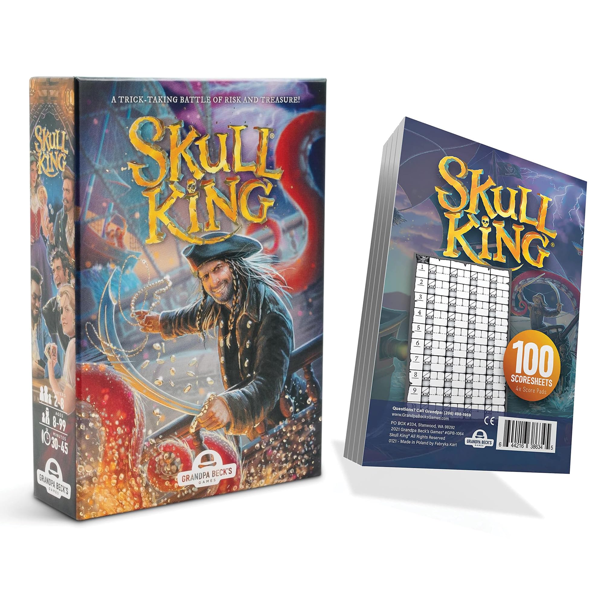 Amazon.com: Grandpa Beck's Games Skull King Bundle, Skull King