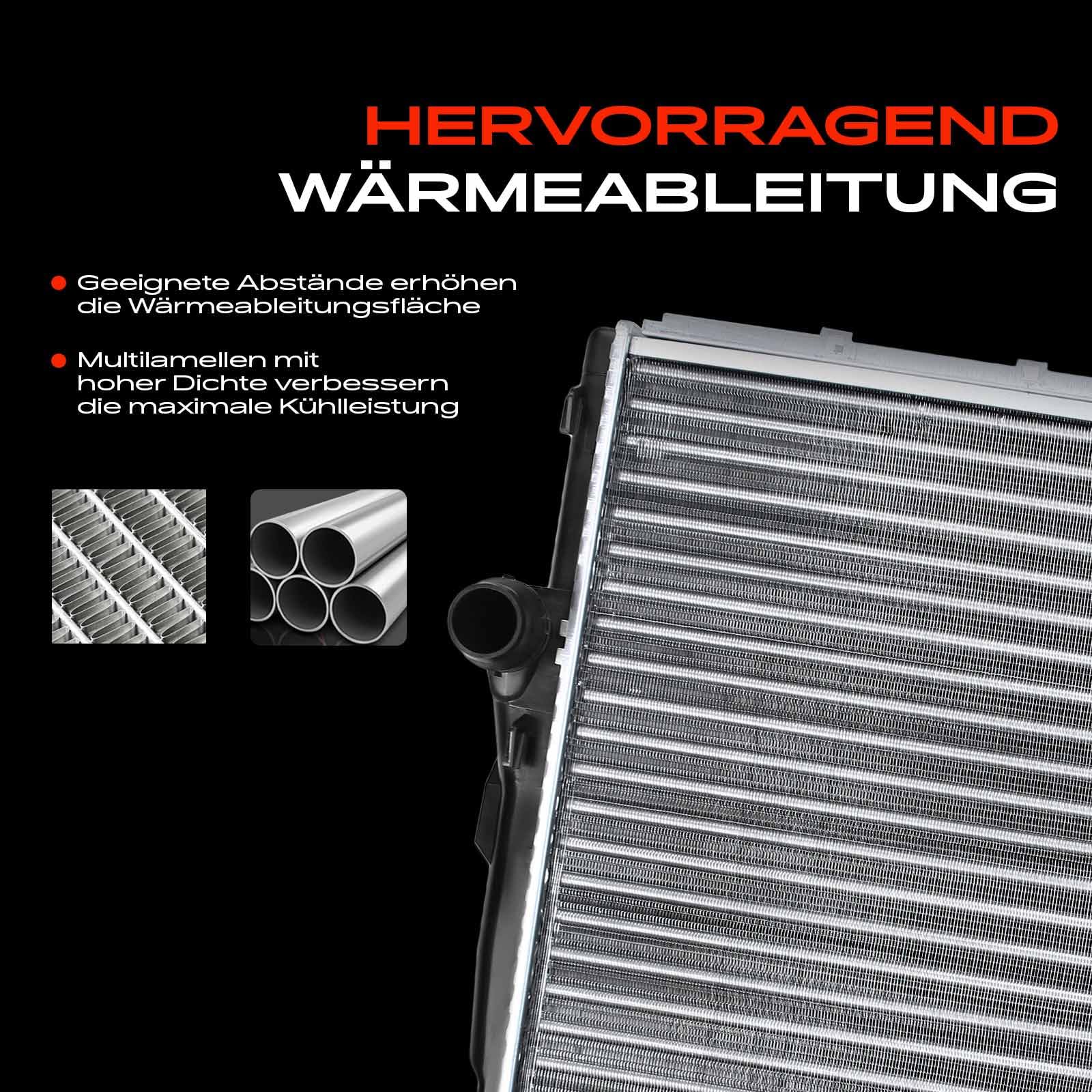 Frankberg Kühler Wasserkühler Motorkühler Schaltgetriebe Kompatibel mit 3er E46 316 318 320 323 325 328 330 1.6L-3.0L 1998-2006 Z4 E85 E86 M 3.2L 2006-2008 Replace# 17119071518