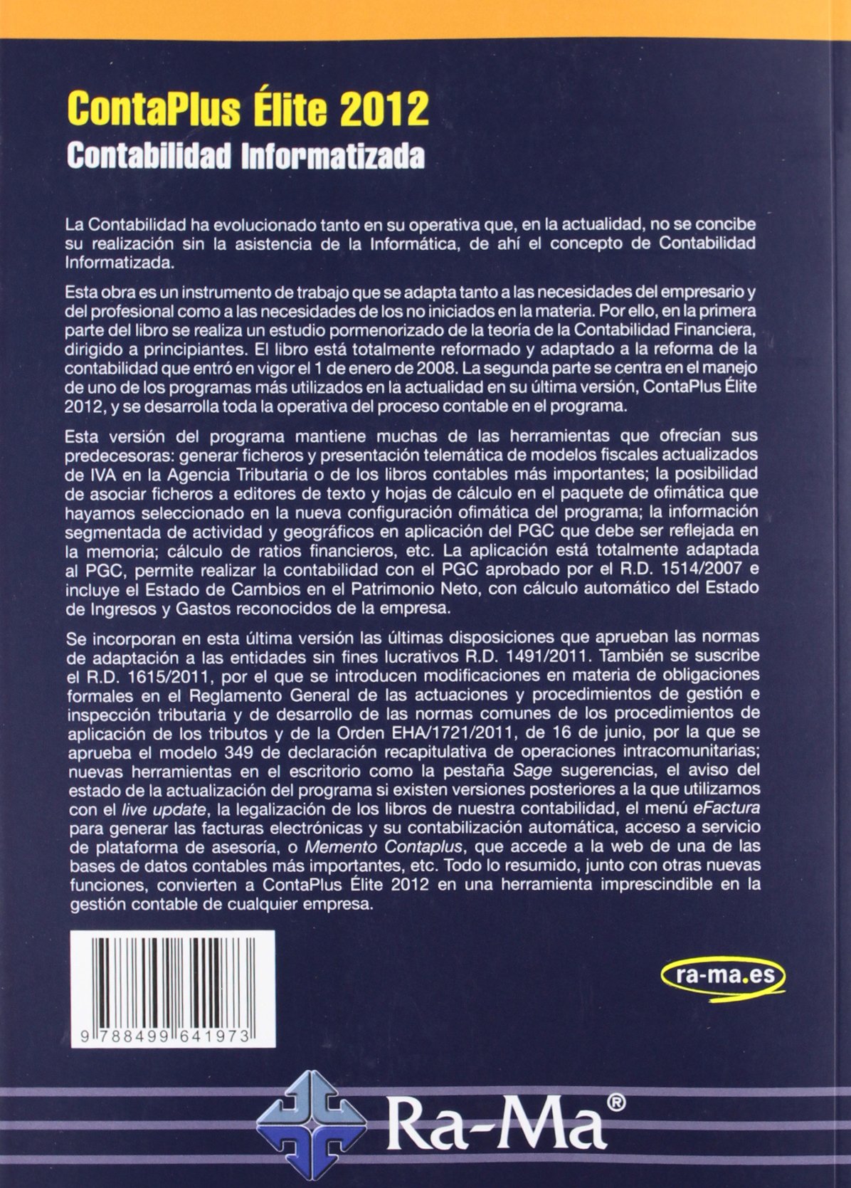ContaPlus 2012. Contabilidad informatizada (INFORMATICA GENERAL)