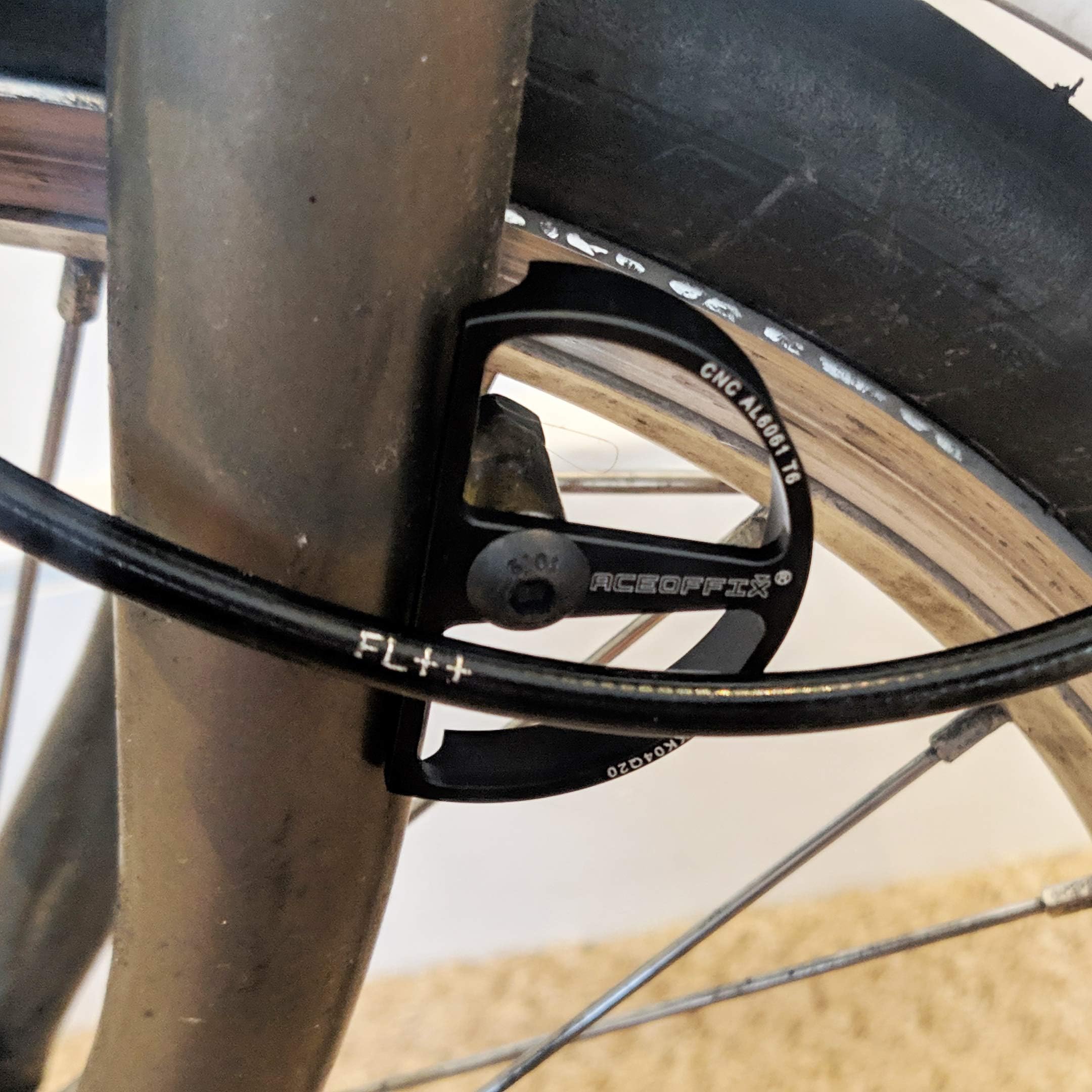ACEOFFIX Cable Fender Protector for Brompton in Black