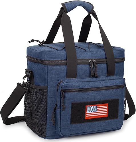 Miniatura 8 de Lonchera para Hombres, Bolsa de Almuerzo Táctica con Sistema MOLLE a Prueba de Fugas Aislada Gran Hielera para Mujeres Adultos con Correa Ajustable