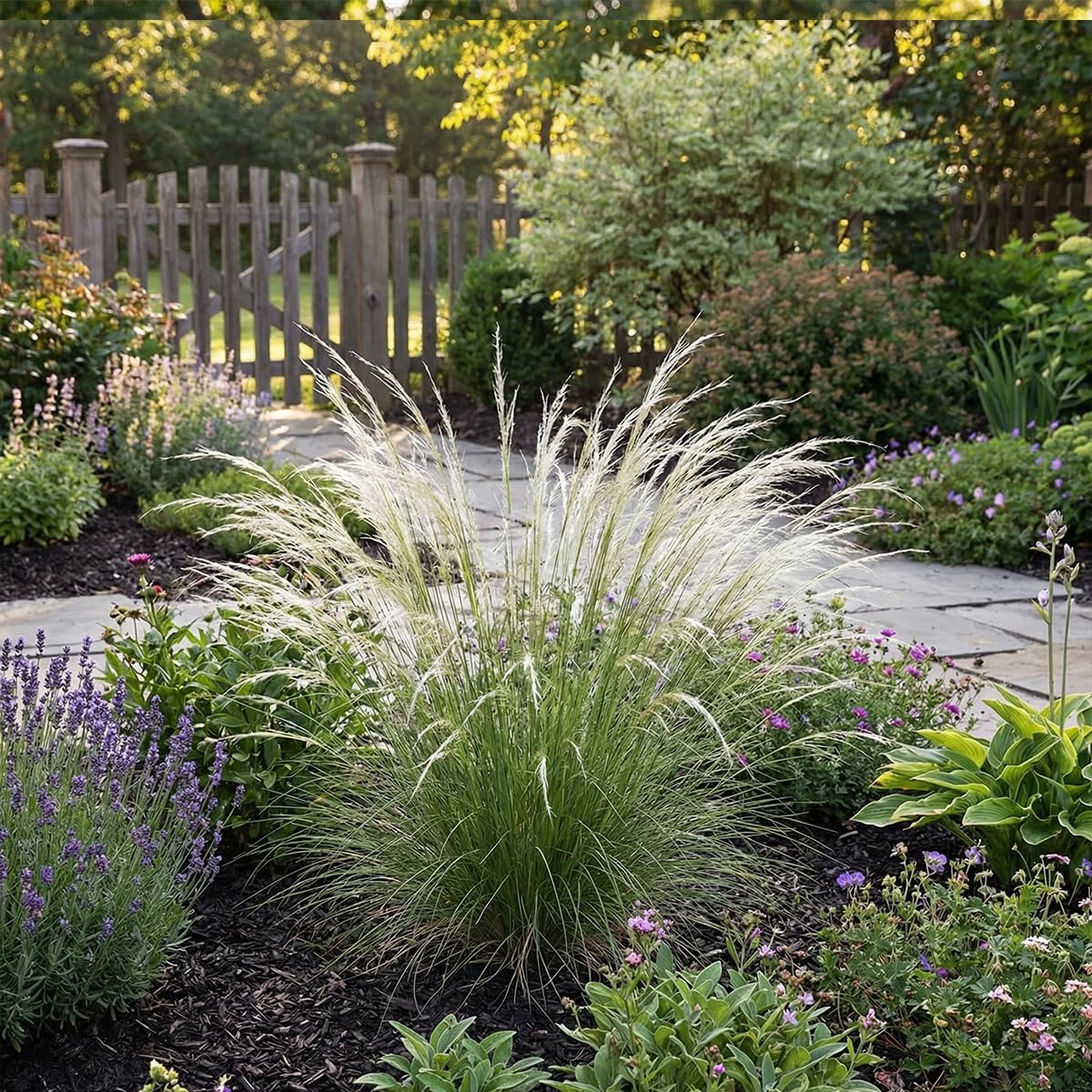 Bloomique - Lot de 6 - Stipa tenuissima 'Ponytails' - Stipe cheveux d'ange - Graminée ornementale - Rustique - Vivace - Hauteur 10-20 cm - Pot 9 cm