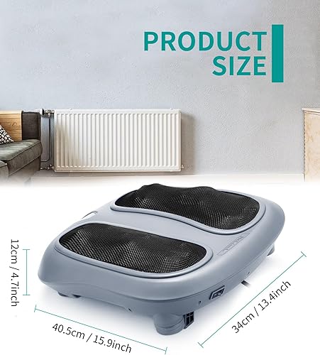 Miniatura 8 de Nekteck - Masajeador de pies, máquina de masaje mediante calor generado por electricidad, para fascitis plantar, función de calor infrarrojo
