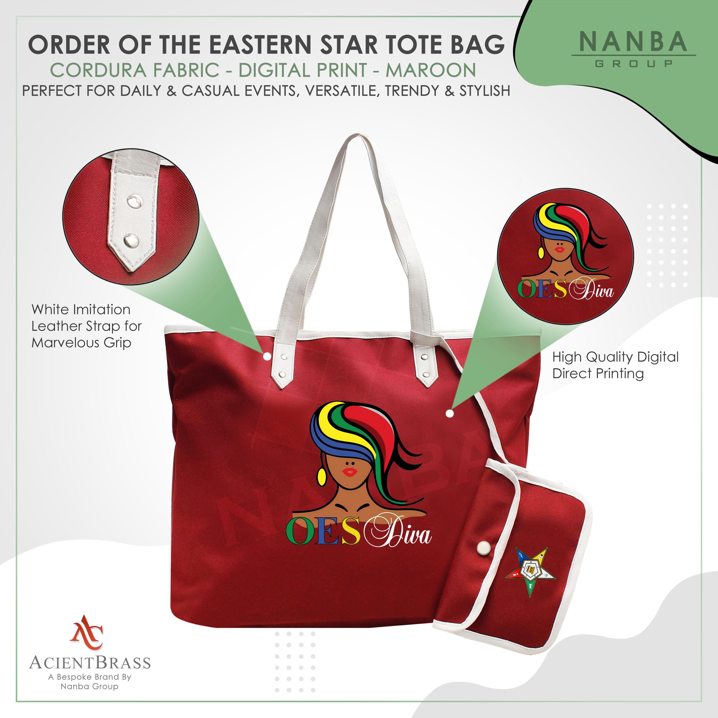 Order of the Eastern Star Tote Bag - OES Diva Design