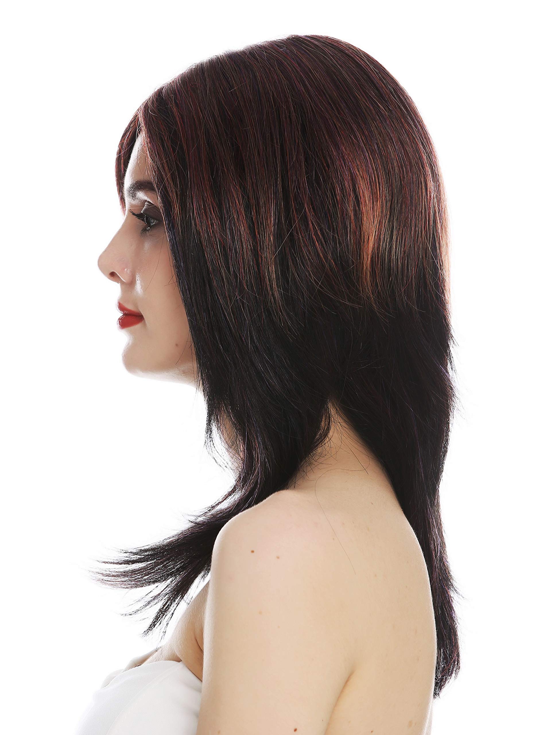 WIG ME UP - TYM-165A-MT-29/133R1 wig women's wig ling sleek mono parting diva black blonde red violet mix - Image 2