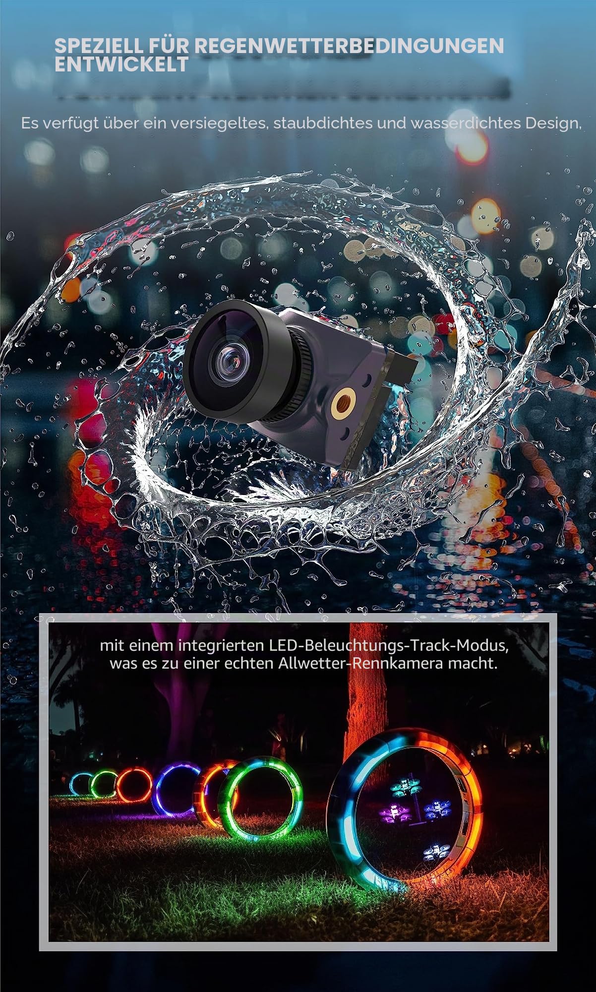 RunCam Racer Nano 4 FPV wasserdichte Allwetterkamera 1200TVL für FPV Racing Drohne