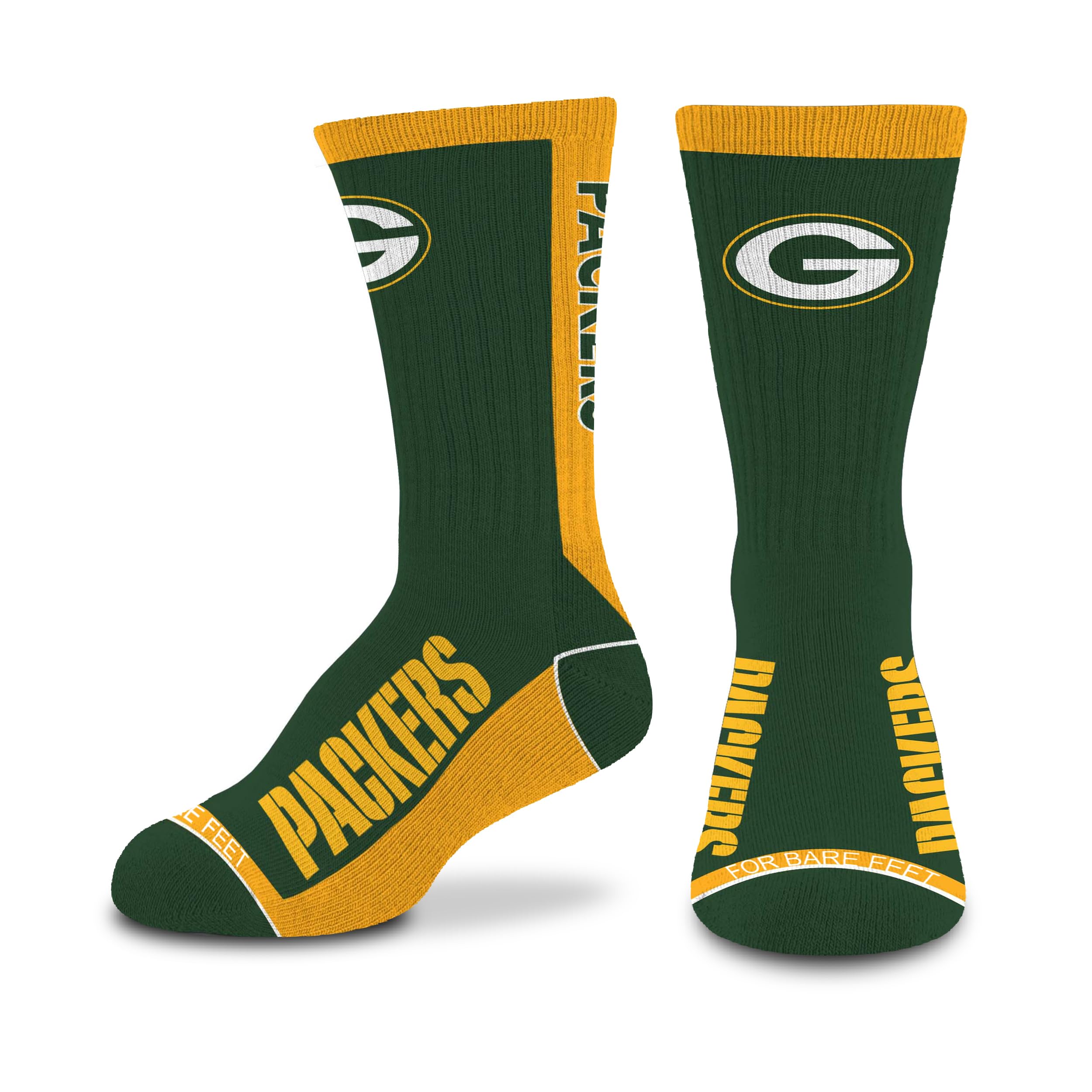 For Bare Feet NFL Unisex Kids Nfl Mvp Crew Sock Youth