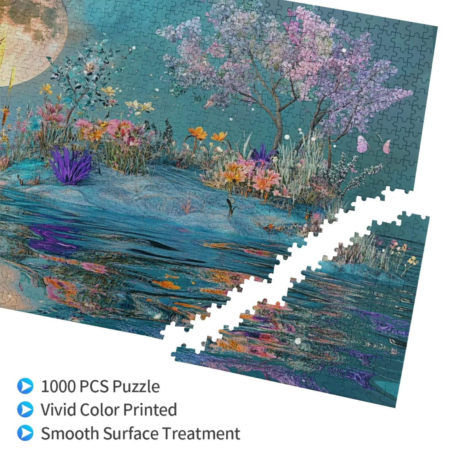 Puzzle retro, 3000 elementów, krajobraz, puzzle dla dorosłych, z pudełkiem na prezent, "zrób to sam", duże drewniane puzzle dla dorosłych, gra zręcznościowa dla całej rodziny, prezenty dla kobiet, 81