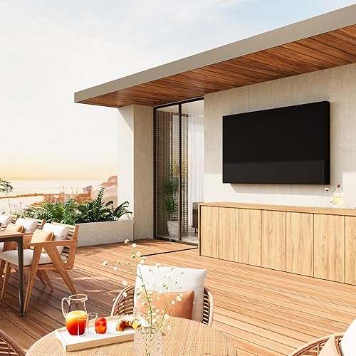 Vista 7 de Funda de TV al aire libre Mounting Dream para TV de 48" a 50" con cubierta inferior completa, protector de pantalla impermeable y resistente a