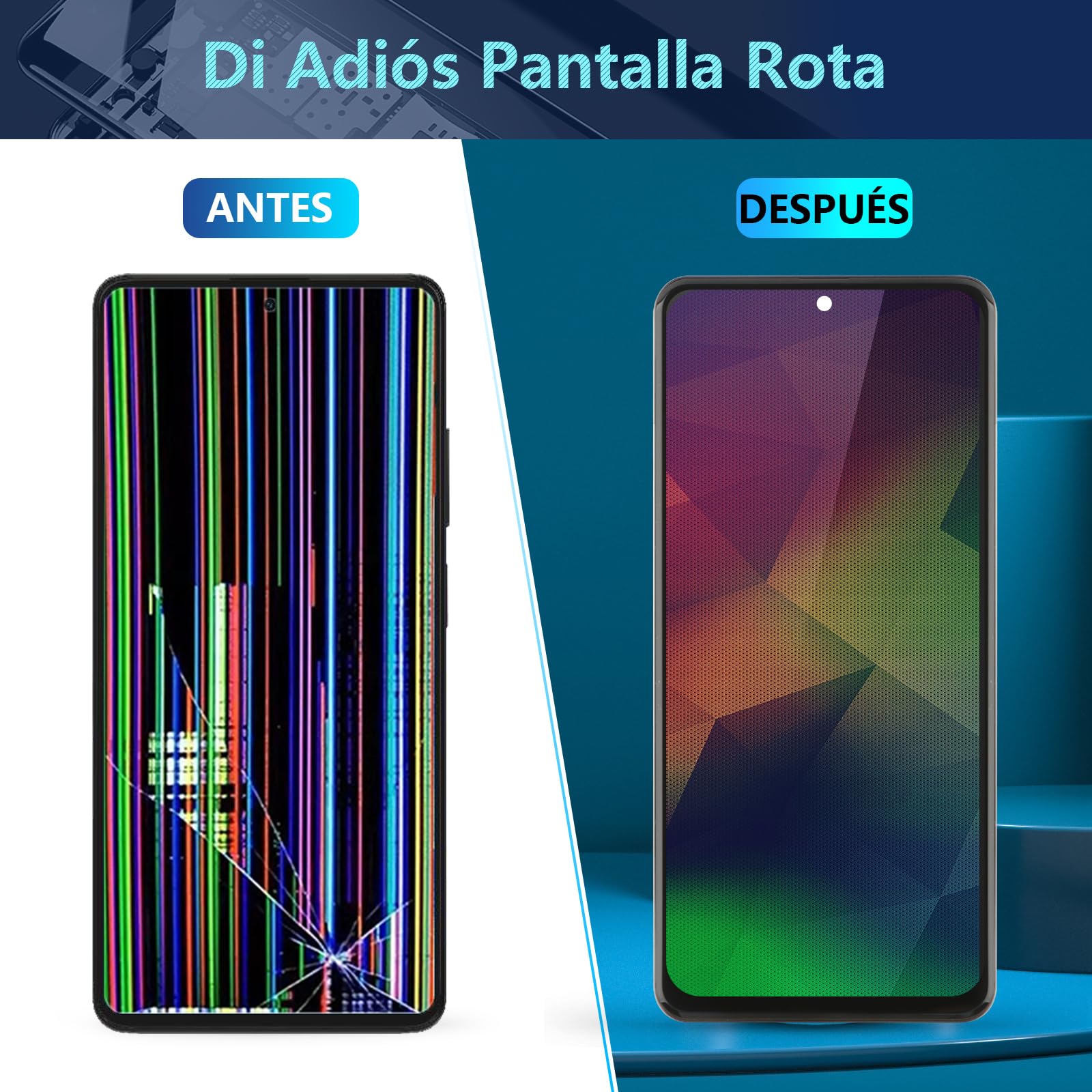 RongZy Pantalla para Xiaomi Redmi Note 14 Pro 5G 24090RA29G Táctil LCD de Repuesto Ensamblaje Digitalizador Reemplazo para Xiaomi Redmi Note 14 Pro 5G con Herramientas de Reparación(Negro)