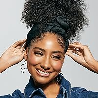 Vista 10 de KISS COLORS & CARE Bufanda de satén suave – Negro, de larga duración, multiusos, suave bufanda premium para minimizar el encrespamiento, evitar