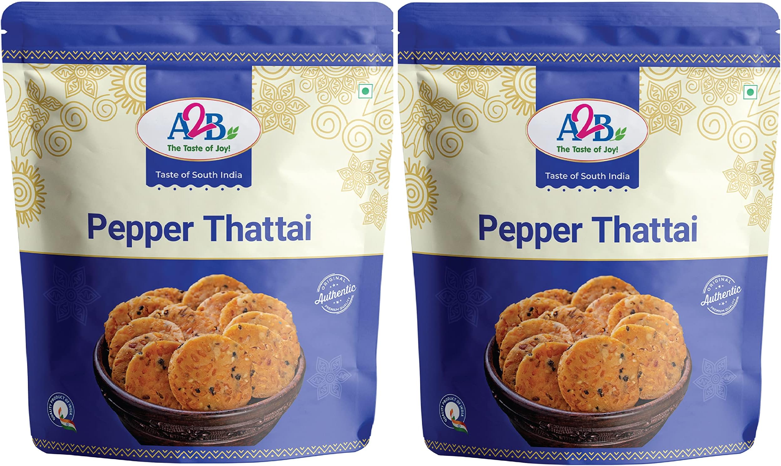 A2B Snacks - Pepper Thattai, 200g