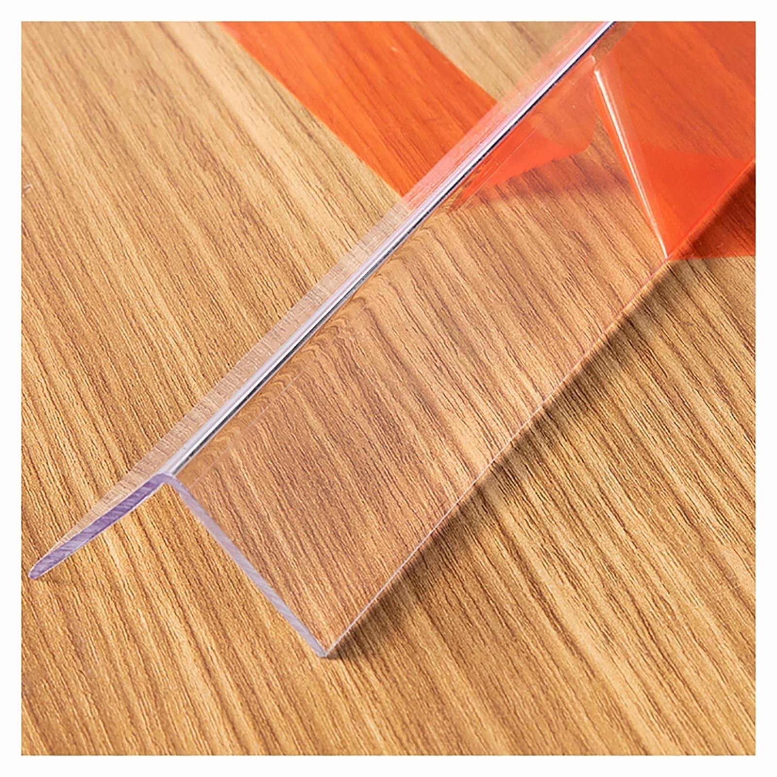 Protectores de esquinas en forma de L, Tira protectora de borde esquina plástico transparente autoadhesiva, varios tamaños(4x270cm)
