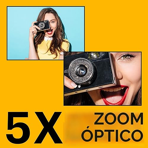 Miniatura 5 de KODAK PIXPRO FZ55-BK - Cámara digital de sensor CMOS de 16 MP con zoom óptico de 5X, gran angular de 28 mm, video Full HD de 1080P, pantalla LCD de