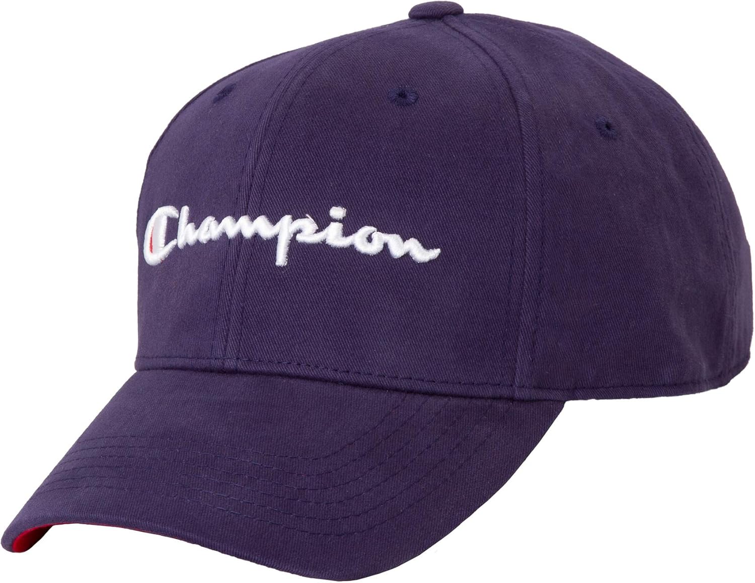 Champion Men's Hat, Classic Cotton Twill, Baseball Cap, Adjustable Leather Strap Cap for Men
