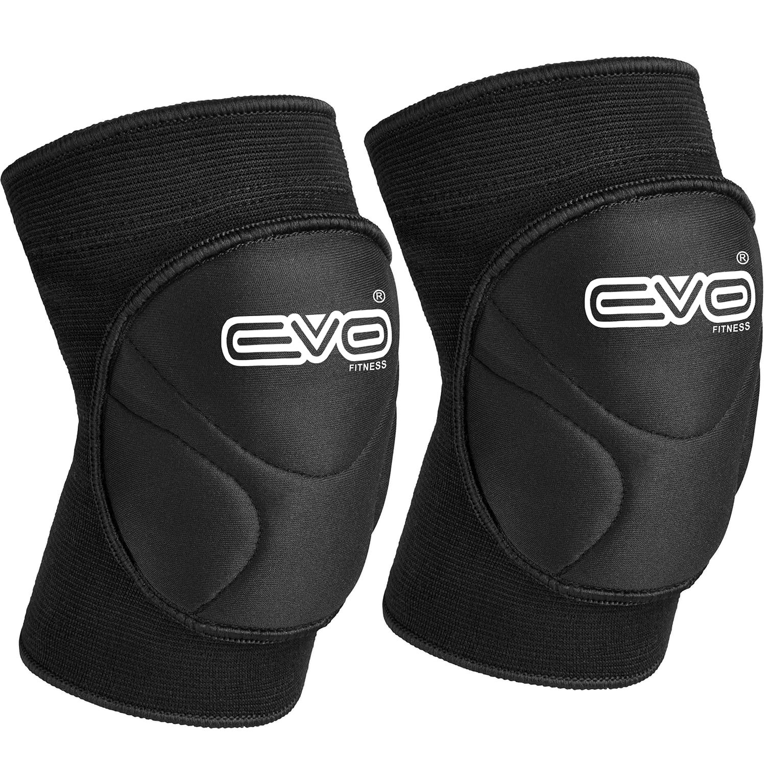 Knee Pads Brace Support Elasticated Work Knee Protector Guards Cycling Skating MMA Volleyball Martial Arts Kick Boxing Muay Thai Wrestling Protection (Small/Medium)