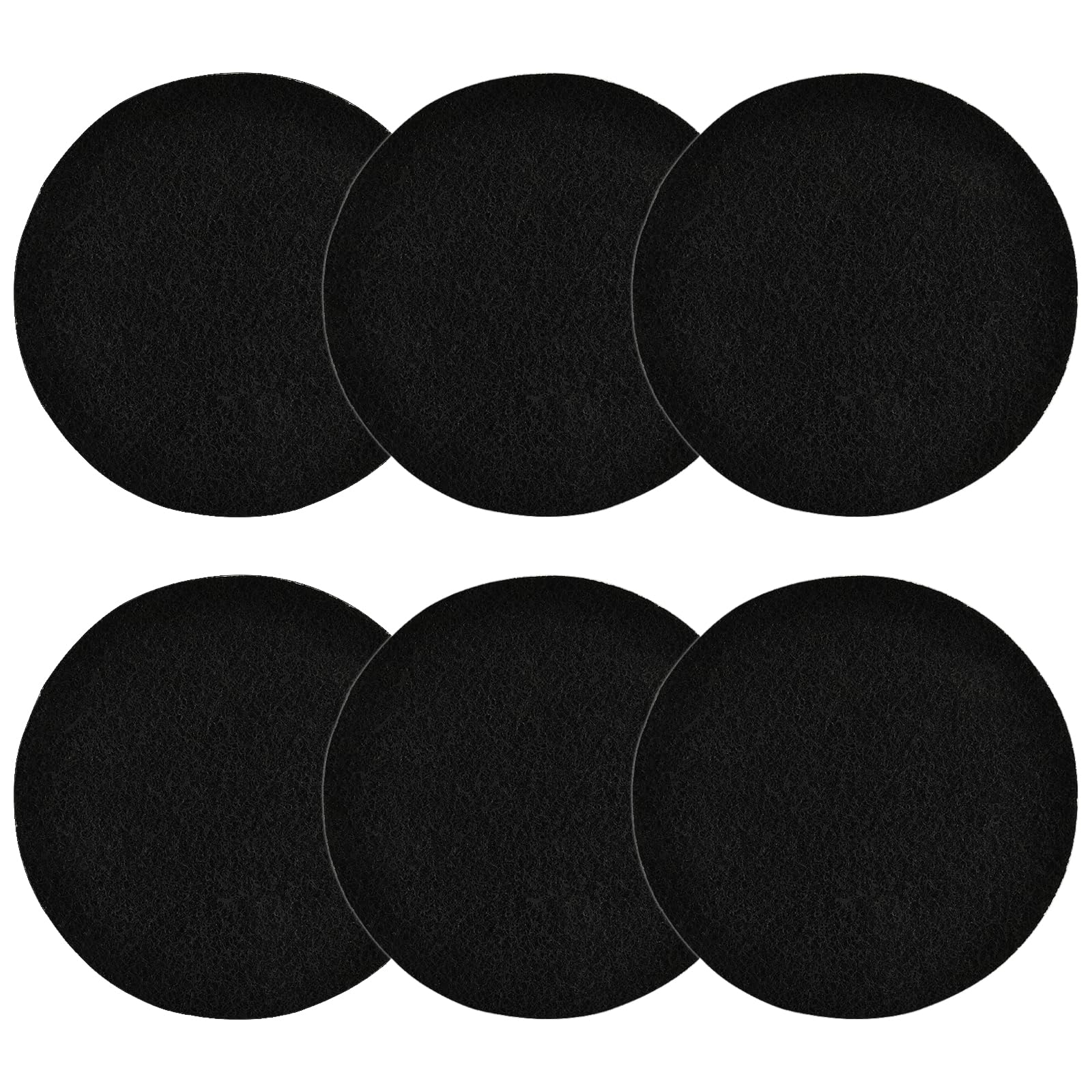 6Pcs 6.5 Inch Charcoal Filters for Kitchen Compost Bin, Replacement Activated Carbon Filters for Countertop Compost Pail Home Bucket Refill Sets, Round-image-9