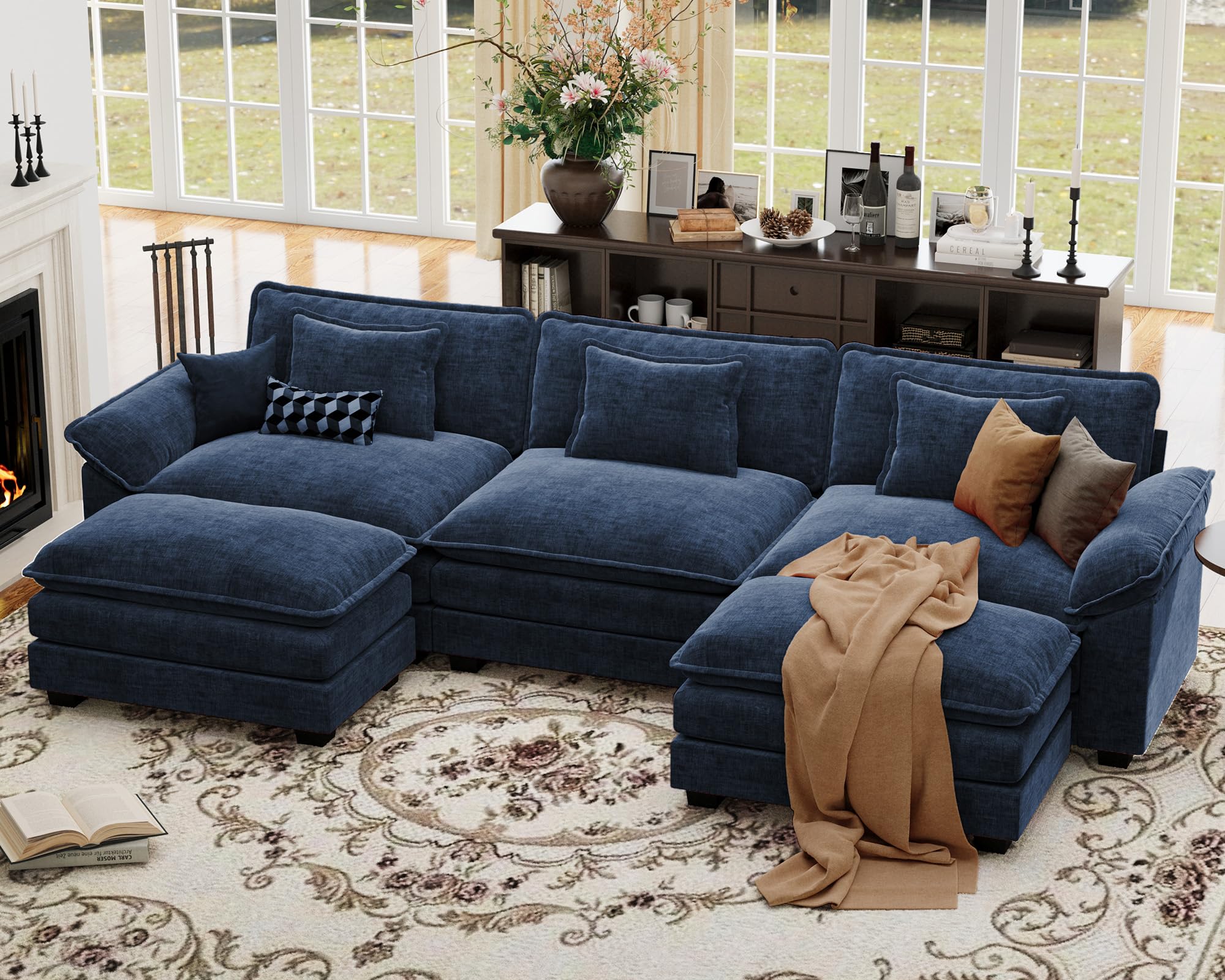 CDCASA 120 Inch Oversized Modular Sectional Sofa