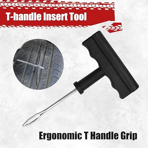 Miniatura 4 de Kit de reparación de neumáticos, kit de 36 tapones de neumáticos para fijar pinchazos y tapar planos para automóvil, motocicleta, camión, tractor,