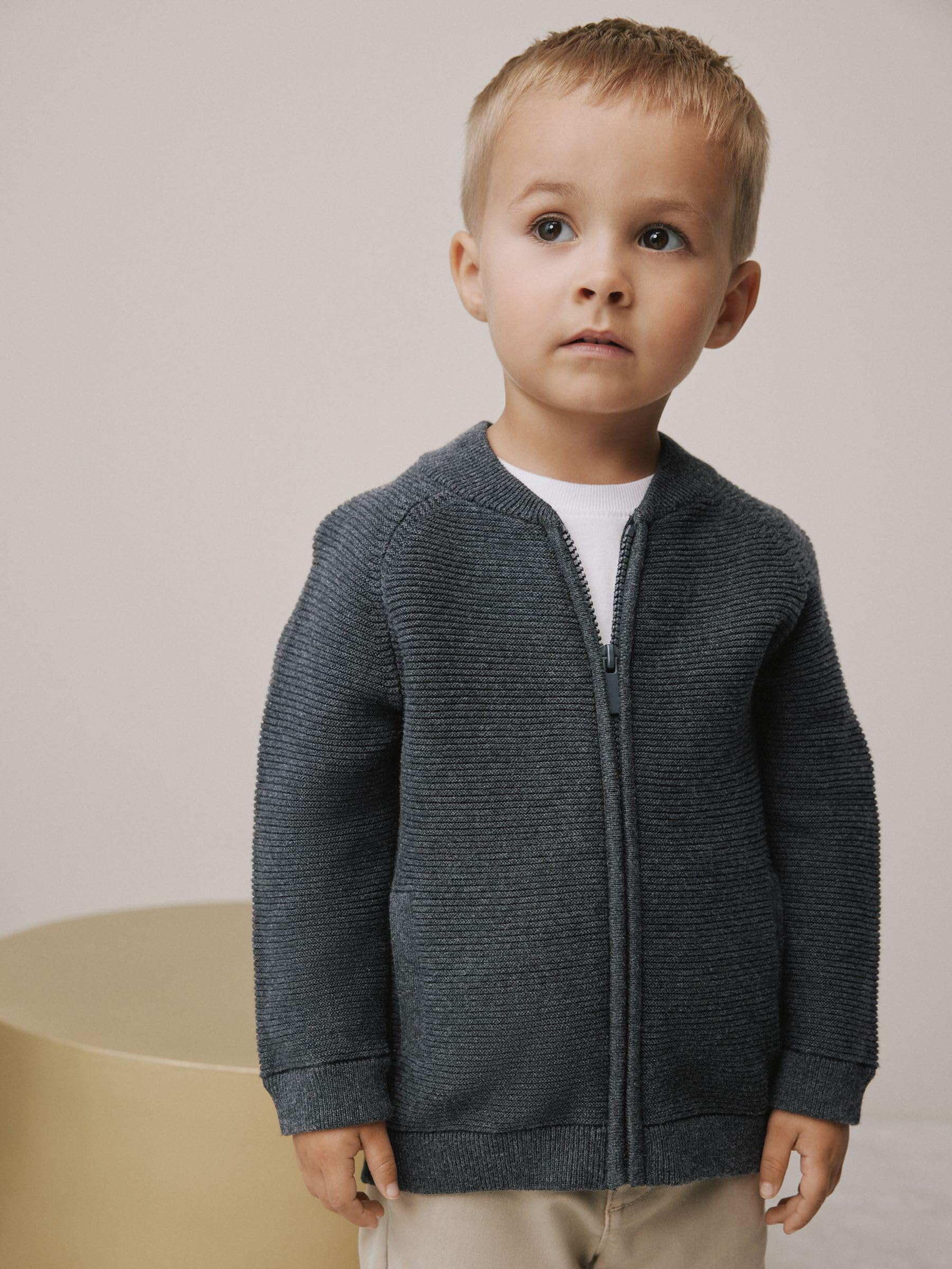 NEXT Jungen Standard Bomberjacke mit durchgehendem Reißverschluss 62-122