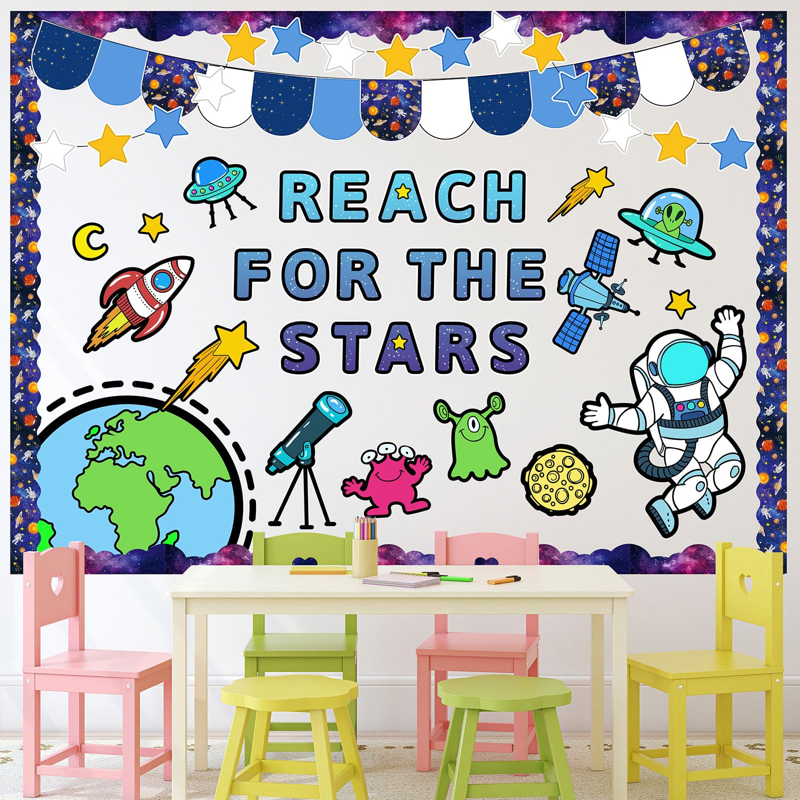 Classroom Bulletin Board Decorations Outer Space Bulletin Board Decor ...