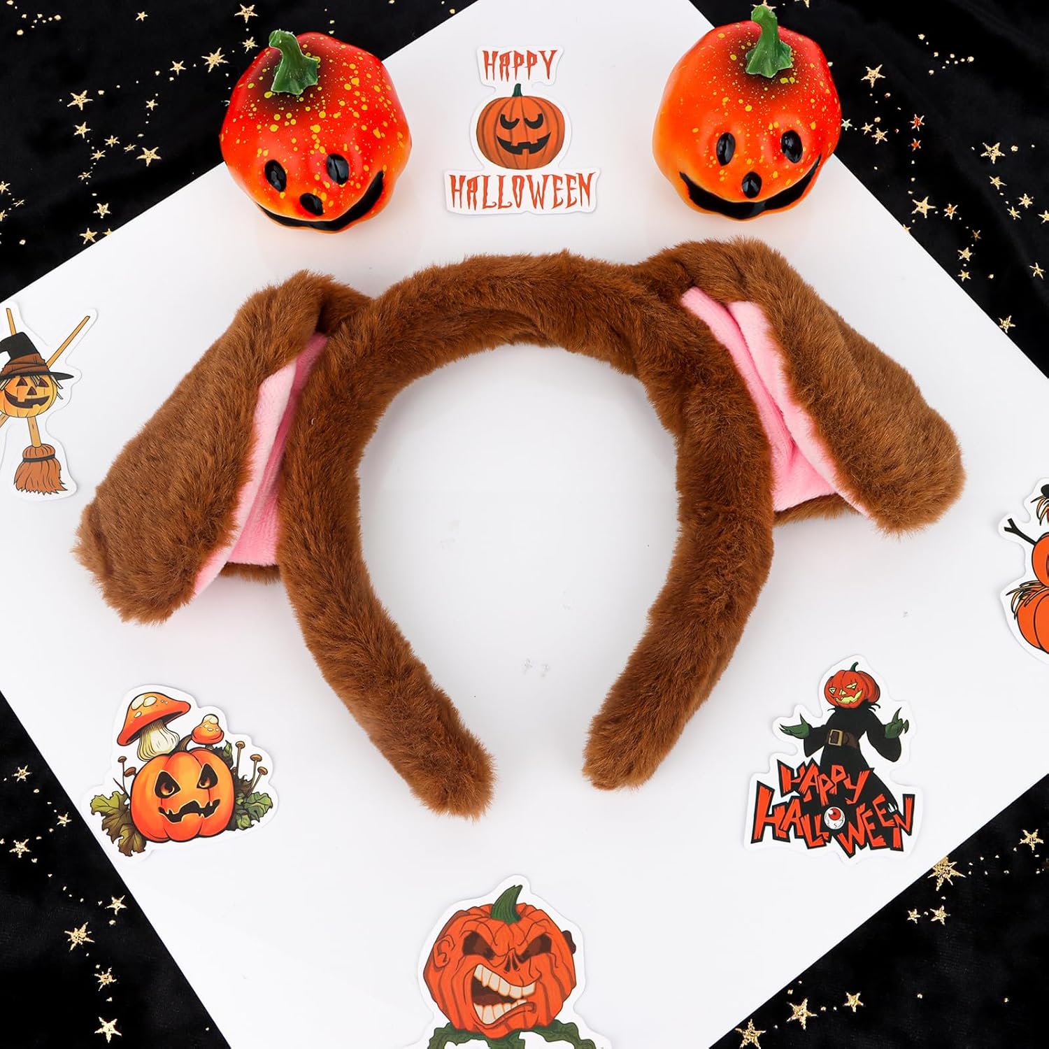 Brown Dog Ears Headband Puppy Ears Plush Animal Ears Headband Adult Halloween Costumes Woman Christmas Festival Theme Party Cosplay Costume Head Bands - Image 7