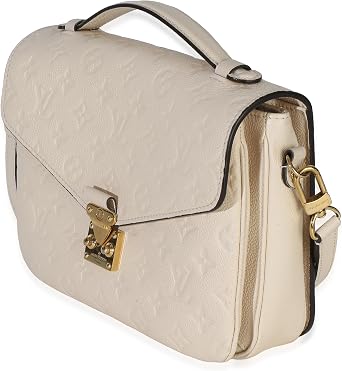Pre-Loved Creme Empreinte Pochette Metis Beige Small