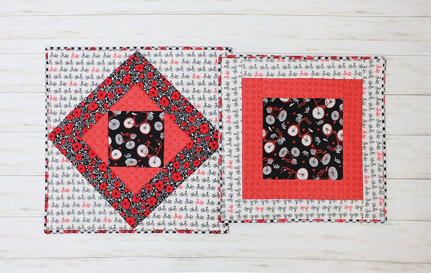 June Tailor KIT Project Bag, Red Zippity-Do-Done(TM)