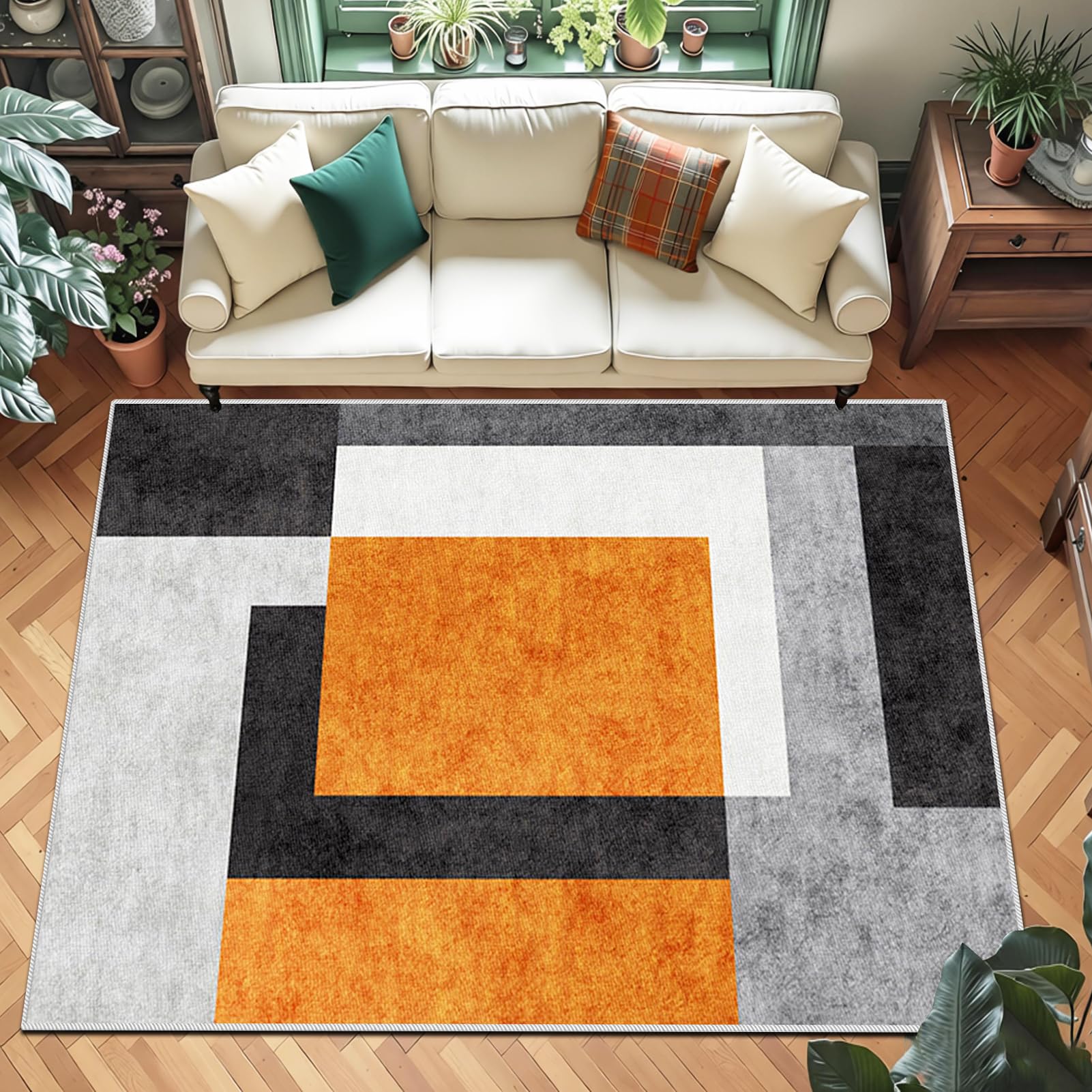 Tapis de cuisine antidérapant et grand tapis de salle à manger moderne